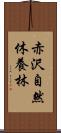 赤沢自然休養林 Scroll