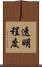 透明程度 Scroll