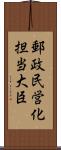 郵政民営化担当大臣 Scroll