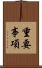 重要事項 Scroll