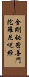 金剛祕密善門陀羅尼呪經 Scroll