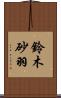 鈴木砂羽 Scroll