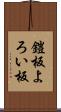 鎧板 Scroll