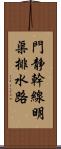 門静幹線明渠排水路 Scroll