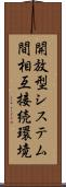 開放型システム間相互接続環境 Scroll