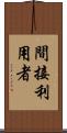 間接利用者 Scroll