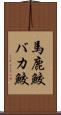 馬鹿鮫 Scroll
