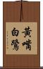 黃嘴白鷺 Scroll