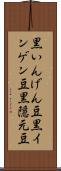 黒いんげん豆 Scroll