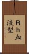 Ｒｈ血液型 Scroll