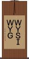 ＷＹＳＩＷＹＧ Scroll