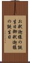 お釈迦様の誕生日 Scroll