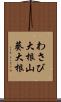 わさび大根;山葵大根 Scroll