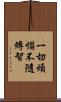 一切煩惱不隨縛智 Scroll