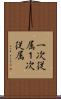 一次従属 Scroll