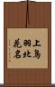 上鳥羽北花名 Scroll
