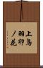 上鳥羽卯ノ花 Scroll