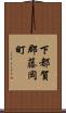 下都賀郡藤岡町 Scroll