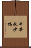 中華秋沙鴨 Scroll
