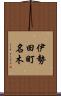 伊勢田町名木 Scroll