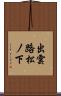 出雲路松ノ下 Scroll