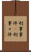 刑事事件(P) Scroll