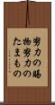 努力の賜物 Scroll