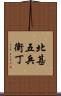 北甚五兵衛丁 Scroll