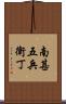 南甚五兵衛丁 Scroll