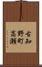 古知野町高瀬 Scroll