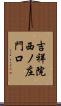 吉祥院西ノ庄門口 Scroll