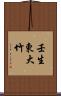 壬生東大竹 Scroll