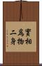 實相爲物二身 Scroll