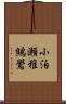 小泊瀬稚鷦鷽 Scroll