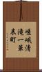 嵯峨清滝一華表町 Scroll