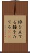 操を立てる Scroll