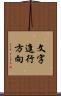 文字進行方向 Scroll