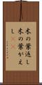 木の葉返し Scroll