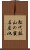 松代鉱山の霰石産地 Scroll