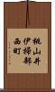 桃山井伊掃部西町 Scroll