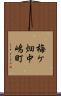 梅ケ畑中嶋町 Scroll