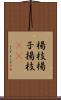 楊枝;楊子;揚枝(sK) Scroll