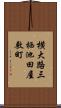 横大路三栖池田屋敷町 Scroll