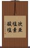 次亜塩素酸塩 Scroll