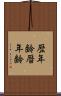 歴年齢 Scroll