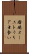 瑠璃オーストラリア虫食い Scroll