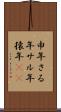 申年;さる年;サル年;猿年(iK) Scroll