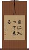 目に入って来る Scroll