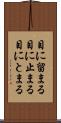 目に留まる Scroll