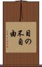 目の不自由 Scroll